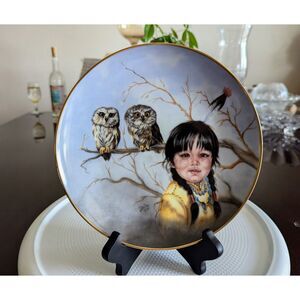 Artaffects by Perillo "Fast Friends" porcelain collector plate   1989